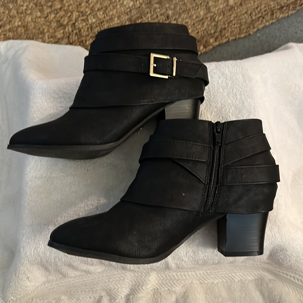 Womens black booties size 9